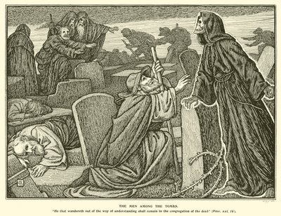 Männen bland gravarna (gravyr) av George Woolliscroft Rhead