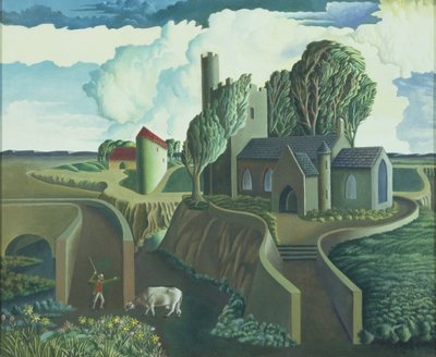 A Hilltop Church, 1930-talet av George Wright