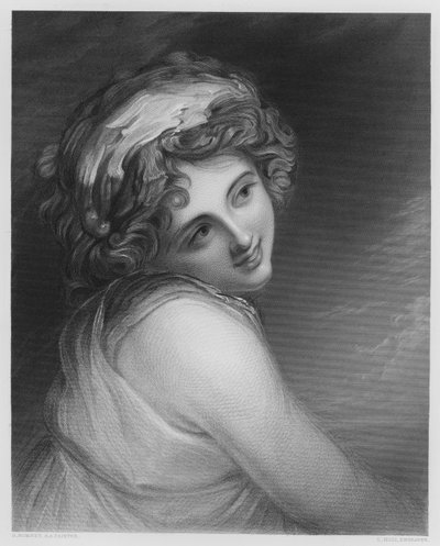 En Bacchante, från bilden i Vernon Gallery av George after Romney