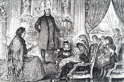 En söndagsskoleklass. av George du Maurier