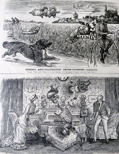 EDISONs uppfinningsrikedom sett av George du Maurier. av George du Maurier