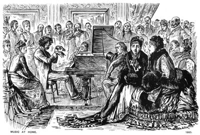 Musik hemma, 1885 1891. av George du Maurier