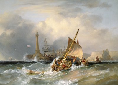 Lugger kommer in i Margate av George the Elder Chambers