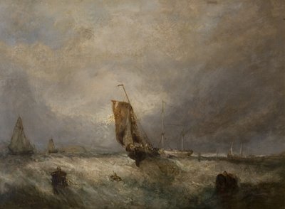 Havsbild, ca 1840 av George the Elder after Chambers
