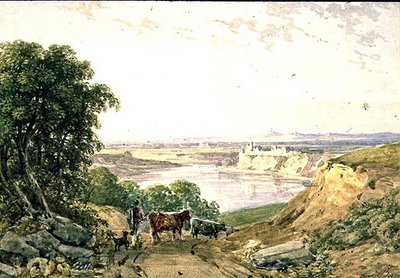 Landskap med boskap av George the Younger Barret