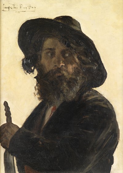 En resande spelare, 1879 av George van den Bos
