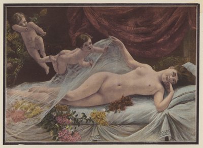 Vårens uppvaknande (färg litho) av George van den Bos