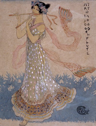 "Den unga musikern", 1900-talet av Georges Antoine Rochegrosse