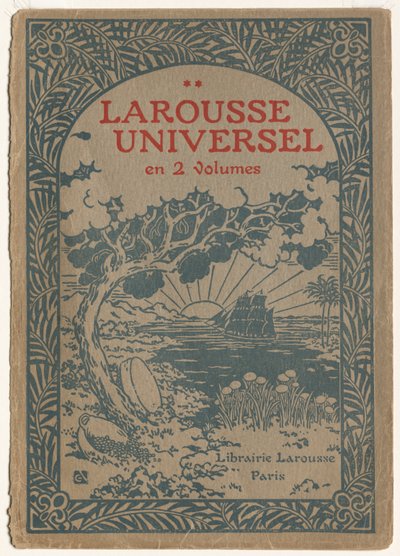Larousse Universal: Cover Larousse Universal. av Georges Auriol