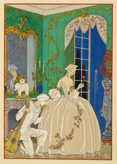 Ã€ Clyméne. En kvinna och musiker. av Georges Barbier