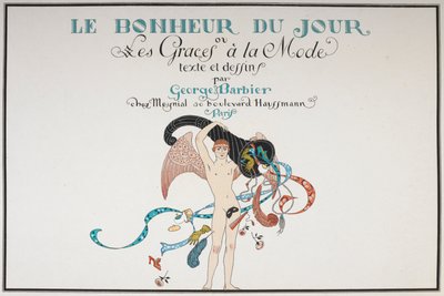 Illustrerad titelsida. En naken mansfigur. av Georges Barbier