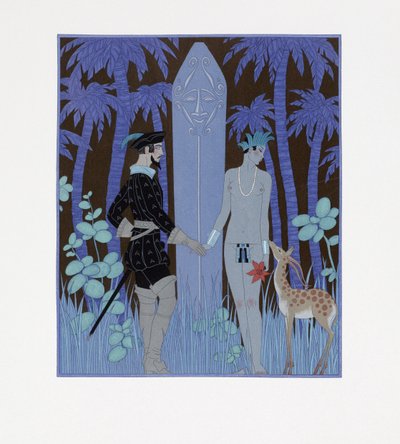 Pocahontas, Princesse (Pocahontas, Princess) av Georges Barbier