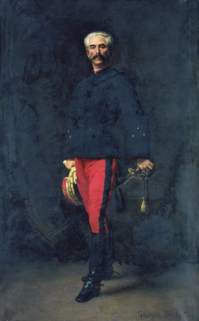 General Gaston Auguste (1830-1909) Marquis de Gallifet av Georges Becker