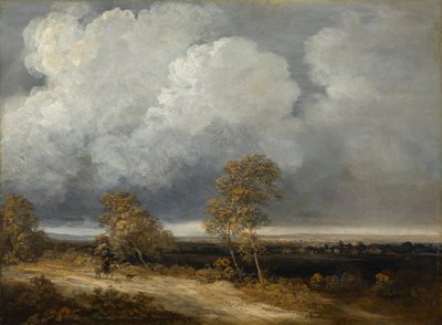 Landskap med en ryttare av Georges Bernard Michel
