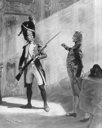 Flambeau och Klemens von Metternich, illustration till pjäsen "L