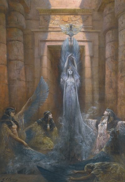 Gudinnan Neith av Georges Clairin