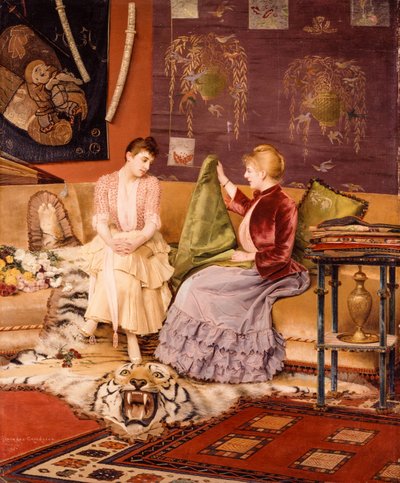 A Difficult Decision (olja på duk) av Georges Croegaert