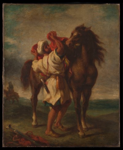 Arab sadlar sin häst av Georges Décote