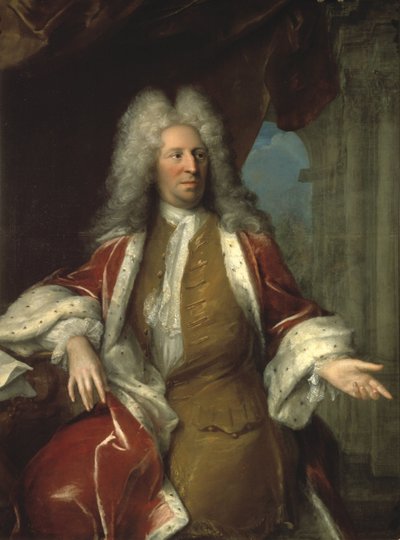 Nicodeme Tessin den yngre, svensk arkitekt - Greve Nicodemus Tessin den yngre (1654-1728), av Desmarees, George (1697-1776). olja på duk av Georges Desmarées