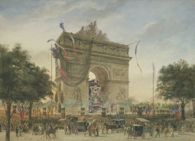 Victor Hugos begravning (1802-85) 1885 av Georges Francois Guiaud