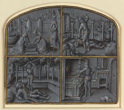 Fyra scener ur legenderna om Judas och Pilatus av Georges Hurtrel