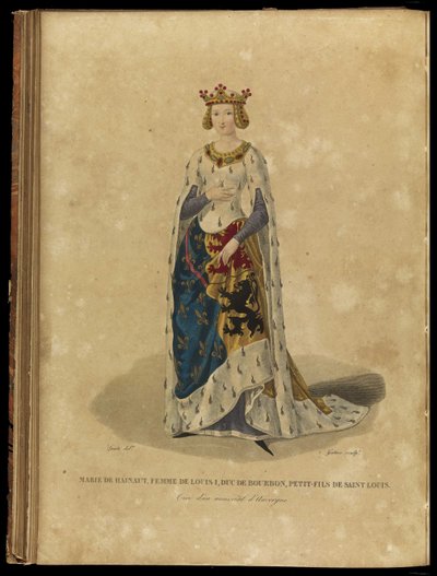 Maria av Avesnes 1280-1354, sent 1700-tal. av Georges Jacques Gatine