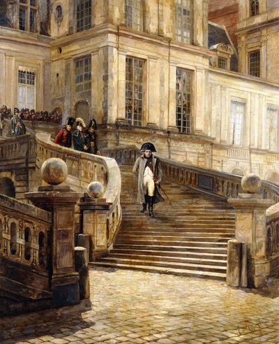 Napoleons abdikation, ca 1890-1899 av Georges Jules Auguste Cain