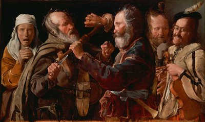 Musikernas bråk, ca. 1625-1630 av Georges La Tour de
