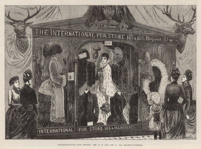 The International Health Exhibition: Internationell pälsbutik av Georges Labadie Pilotell