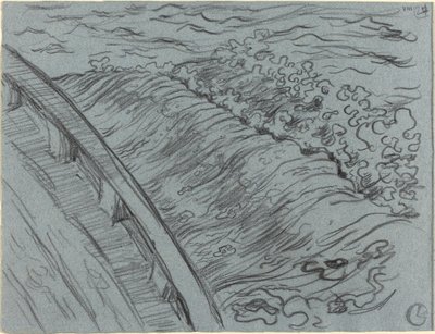 Havet utanför kanten av en båt, Bretagne av Georges Lacombe