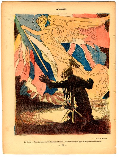 Bajonetten, satirisk i färger av Georges Meunier