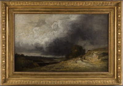Hjord i storm, mellan 1796 och 1843 (olja) av Georges Michel