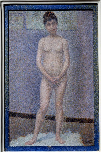 Ansiktssättande målning av Georges Seurat (1859-1891) av Georges Pierre Seurat