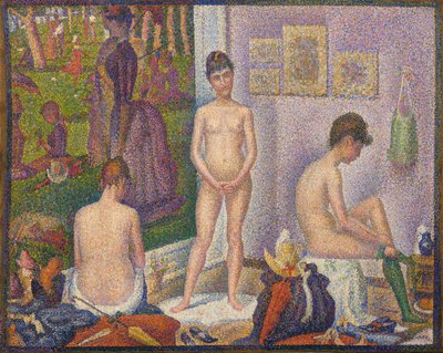 Les Poseuses, Ensemble (liten version) av Georges Pierre Seurat