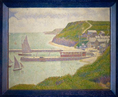 Port-en-Bessin, yttre hamnen, högvatten (olja på duk) av Georges Pierre Seurat