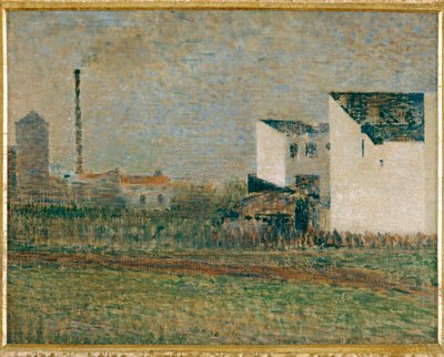 Suburbs (målning på duk) av Georges Pierre Seurat
