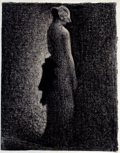 The Black Knot Blyertsteckning av Georges Seurat (1859-1891) Omkring 1882 Dim. 0,31 x 0,23 m Paris. Orsay Museum av Georges Pierre Seurat