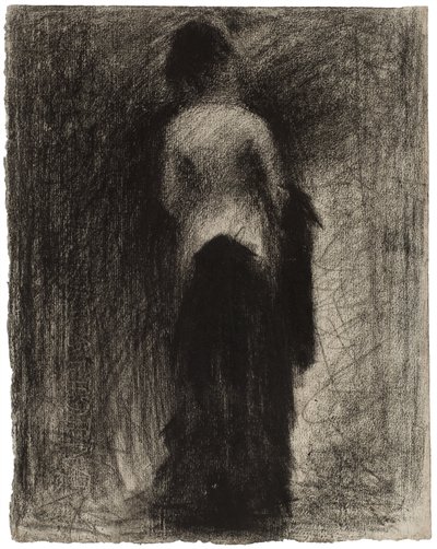 Promenaden, ca 1882 av Georges Pierre Seurat