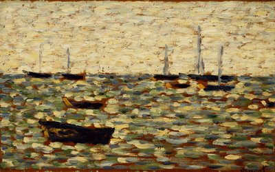 Havet vid Grandcamp; La Mer a Grandcamp, 1885 av Georges Pierre Seurat