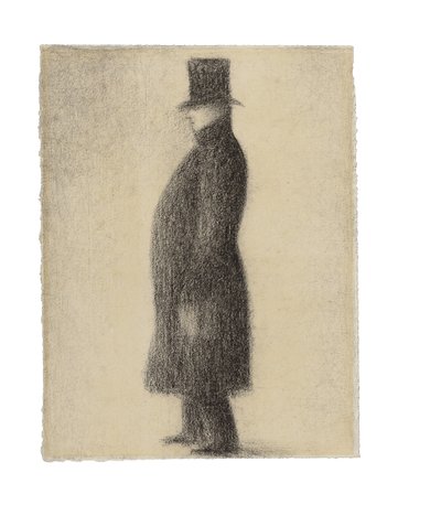 Höga hatten, c.1883 av Georges Pierre Seurat