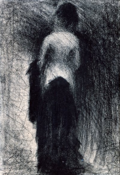 Kvinna sedd från baksidan, c1880-1891 av Georges Pierre Seurat