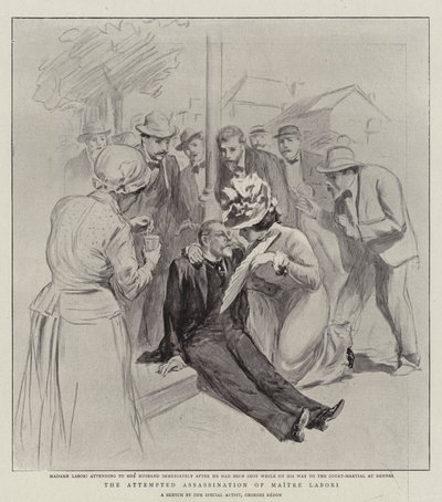 Mordförsöket på Maitre Labori av Georges Redon