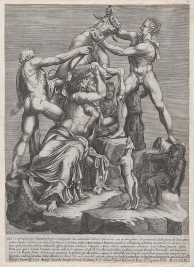 Mirror of Roman Magnificence: The Fate of Dirce, 1579., 1579. av Georges Reverdy
