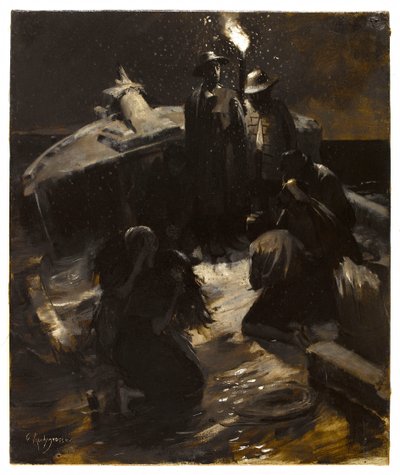 Skeppsbrottet. av Georges Rochegrosse