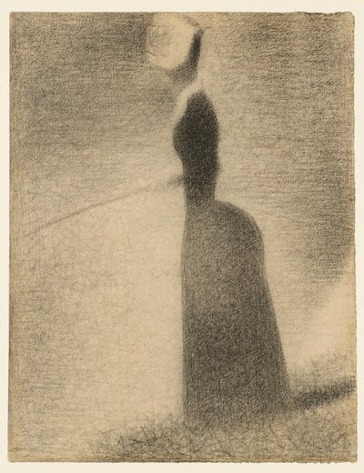 En fiskande kvinna av Georges Seurat
