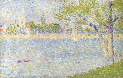 Seinen sett från Grande Jatte. 1888 av Georges Seurat