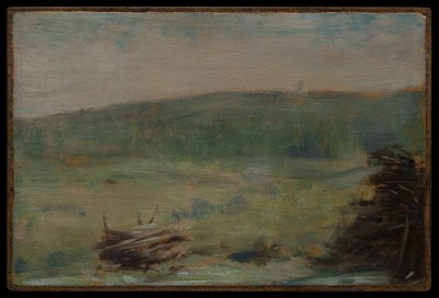 Landskap vid Saint-Ouen av Georges Seurat