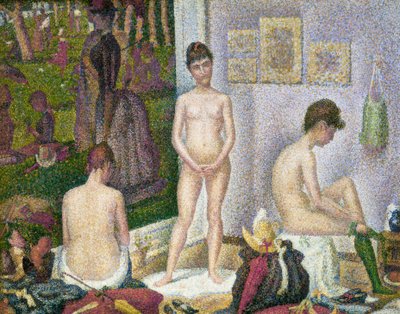 Posers (liten version) av Georges Seurat