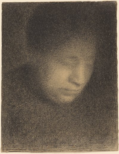 Madame Seurat, konstnärens mor av Georges Seurat