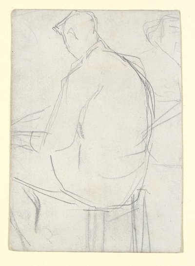 Man sitter på en pall av Georges Seurat